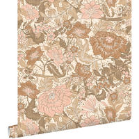 TAPETE Blumenmuster 50 x 900 cm - Beige, Papier (50/900cm) - ESTAhome