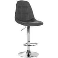 BARHOCKER Elmore 99-120x47x56 cm dunkelgrau - Dunkelgrau, Metall (47/99/56cm) - furnicato