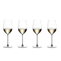 WEISSWEINGLAS Veritas Riesling Zinfandel, 4er Set, Kristallglas, 395 ml - Transparent, Glas (0.4L) - Riedel