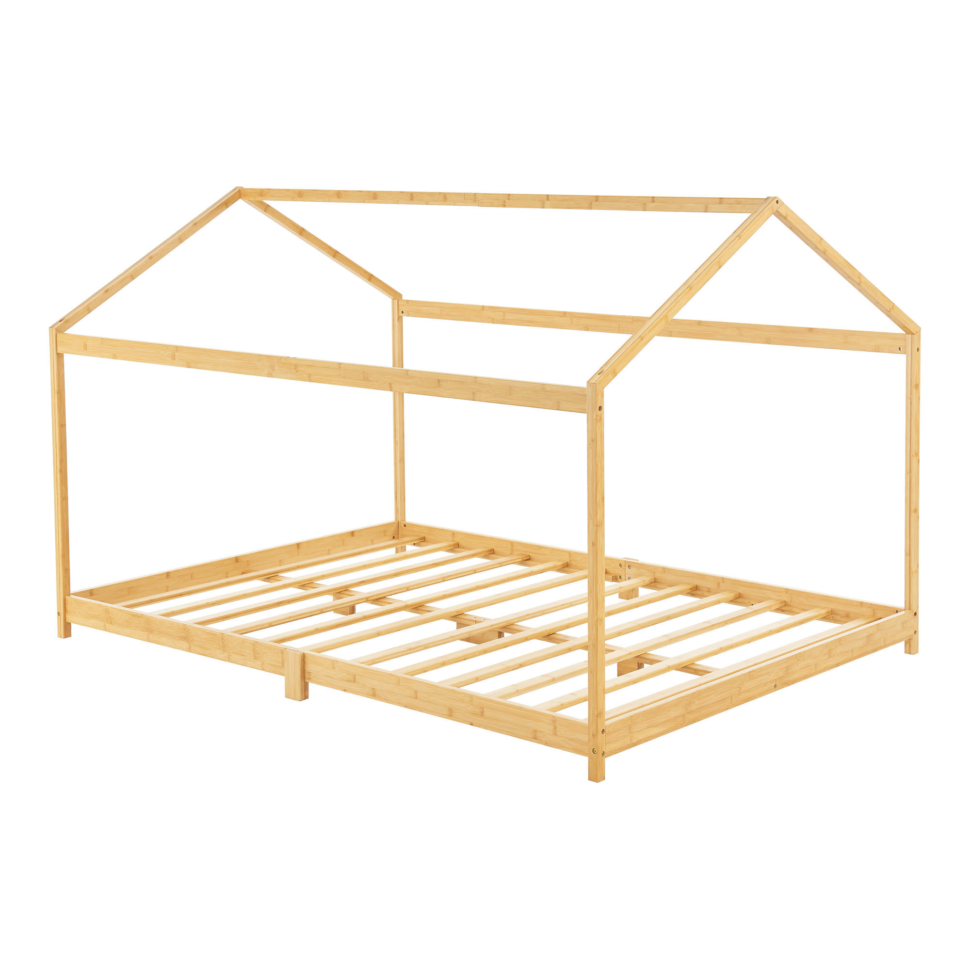HAUSBETT Vindafjord - Naturfarben, Holz (120/200cm) - [en.casa]