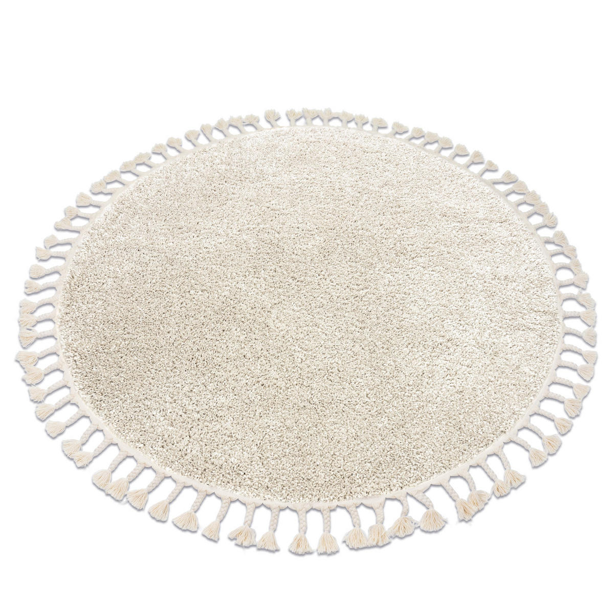 TEPPICH Berber 120 cm - Creme, Textil (120/120cm) - rugsX