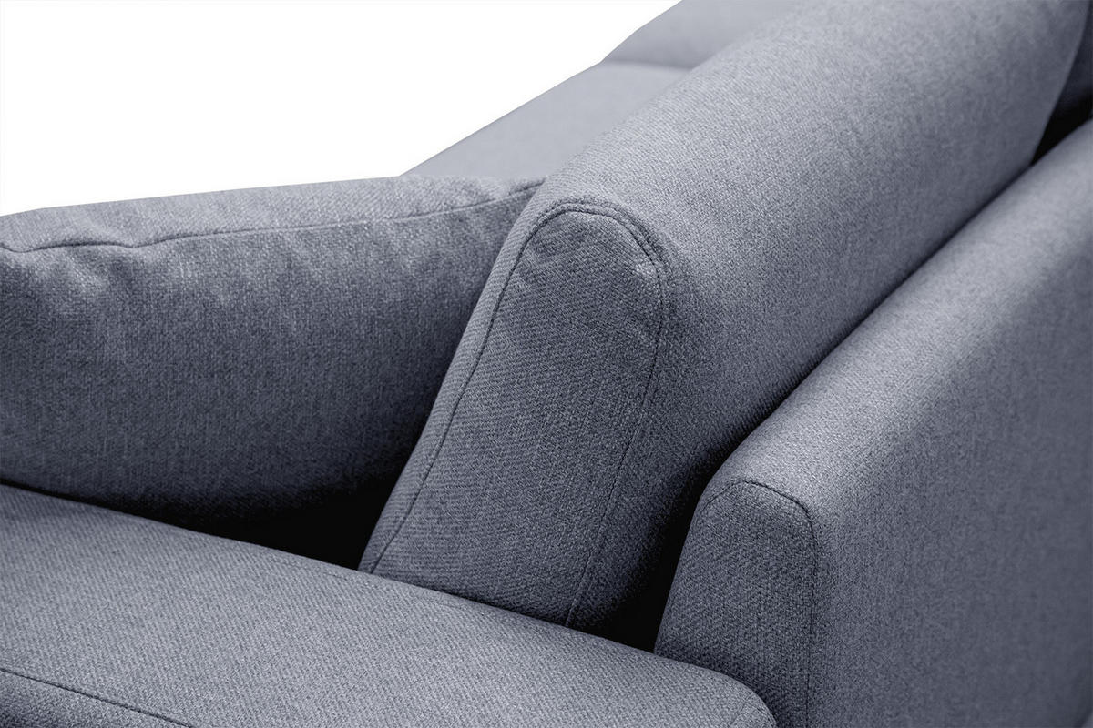 SOFA MEDIOLANE 2,5-Sitzer, hellblau - Hellblau, Holzwerkstoff/Textil (203/87/96cm) - Courtois Laville