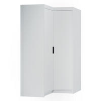 ECKSCHRANK Storicos Weiß 97,8/190,5/97,8 cm – Modern, ideal für Ecken - Weiß, Holzwerkstoff/Kunststoff (97.8/190.5/97.8cm) - AX Living