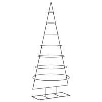 WEIHNACHTSBAUM Metall 80/75/180 Cm Schwarz Stahl - Schwarz, Metall (180cm) - vidaXL
