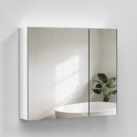 SPIEGELSCHRANK Weiß 85/65/14,5 - Weiß, Metall (85/65/14.5cm) - EMKE