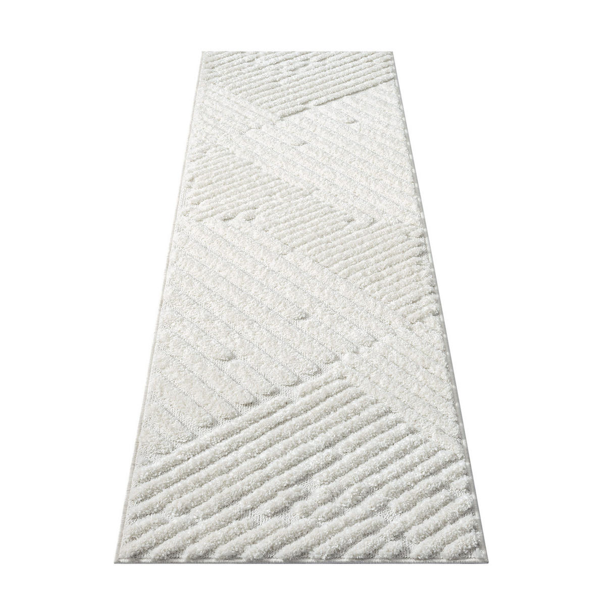 HOCHFLOR-TEPPICH Focus 749 Creme 80x300 cm - Creme, Textil (80/300cm) - carpet city