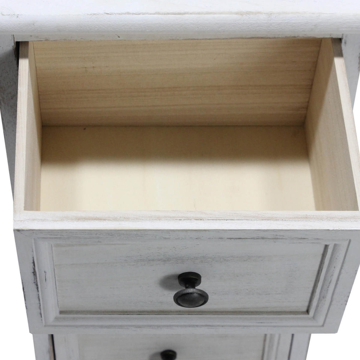KOMMODE Weiß 25/30/76 cm - Weiß, Holz (25/76/30cm) - Mobili Rebecca