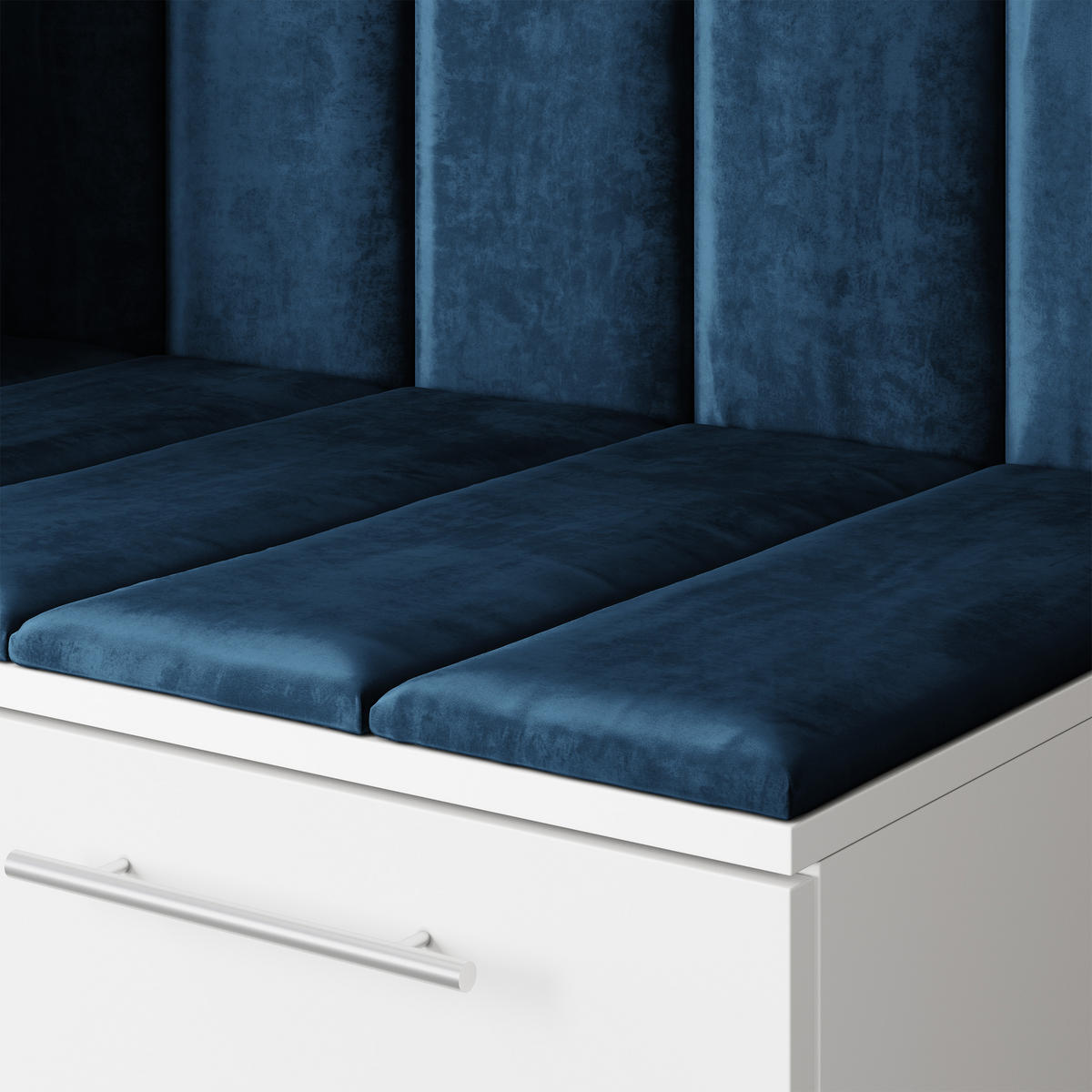 GARDEROBENSCHRANK REMA 120/240/60 cm Modern Garderobe-Set Kaschmir - Kaschmir/Blau, Holzwerkstoff (120/240/60cm) - MASSENO