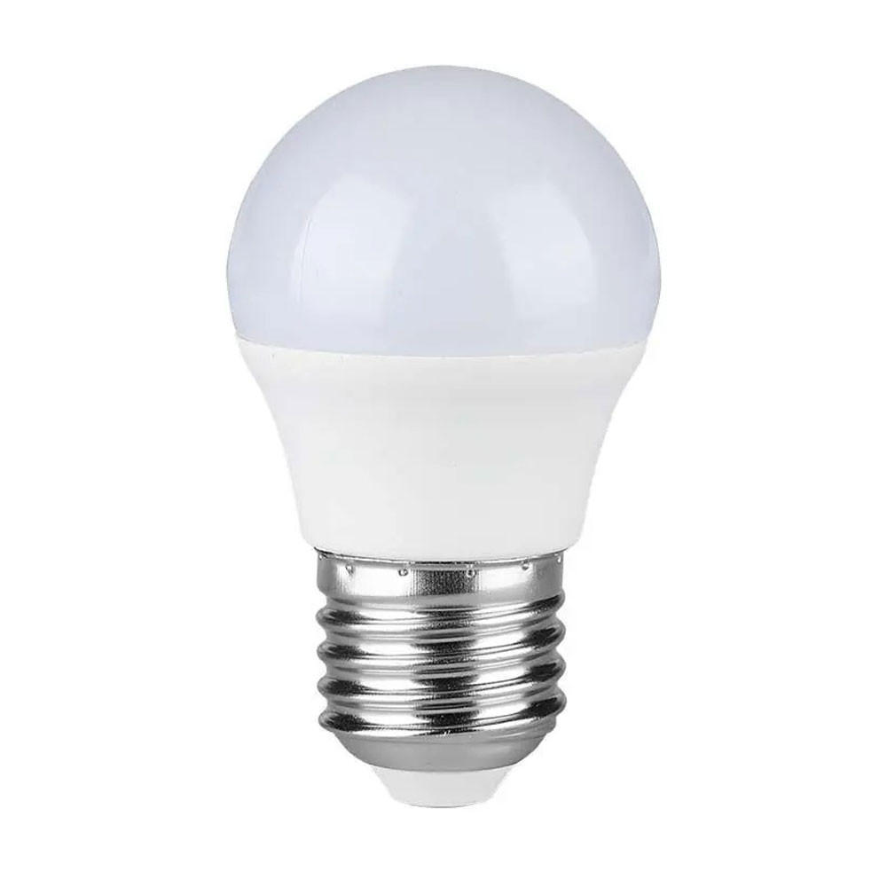 LED LEUCHTMITTEL E27 Weiß - Weiß, Kunststoff (4.5/8cm)