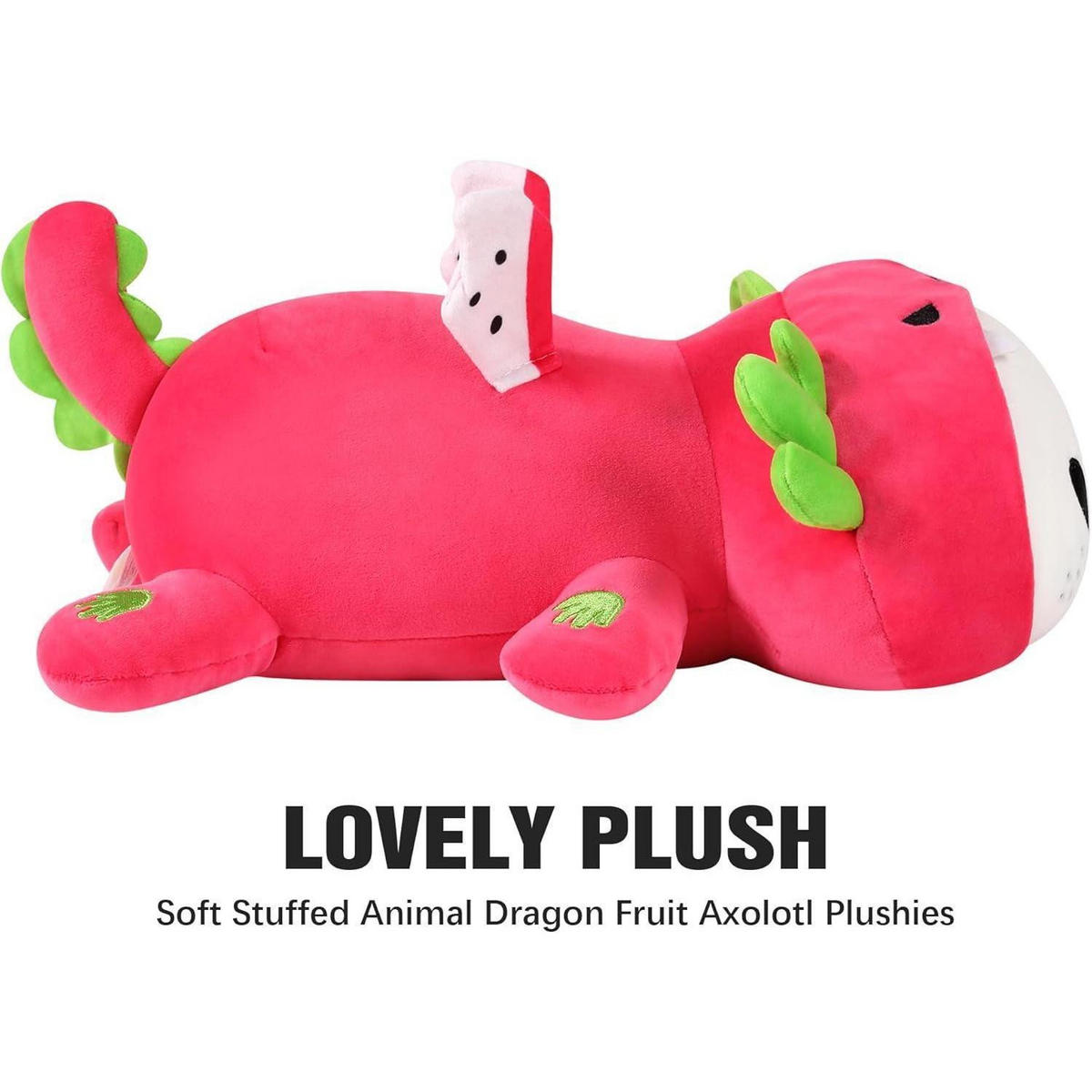 PLÜSCHTIER Axolotl Drachenfrucht 33 cm - Rot, Textil (20/33cm)