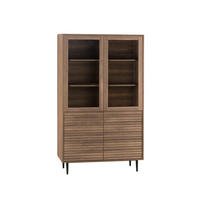 VITRINE Evoke Walnuss 110 cm x 171 cm - Walnussfarben, Holzwerkstoff (110/171/38cm) - Klast Home