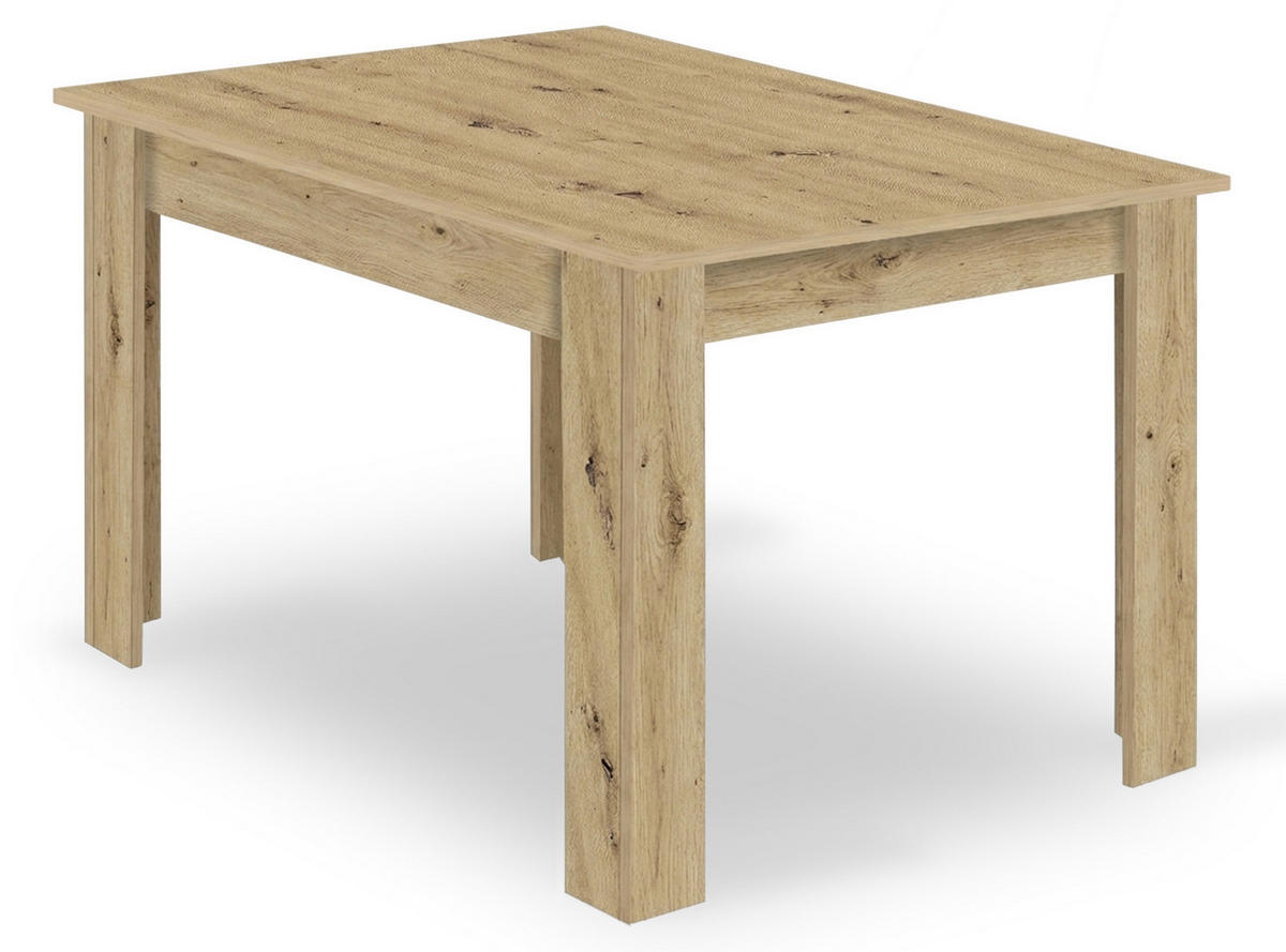 ESSTISCH Artisan Eiche 120x80 cm NP Modernes Design - Eichefarben, Holzwerkstoff (80/120/5cm)