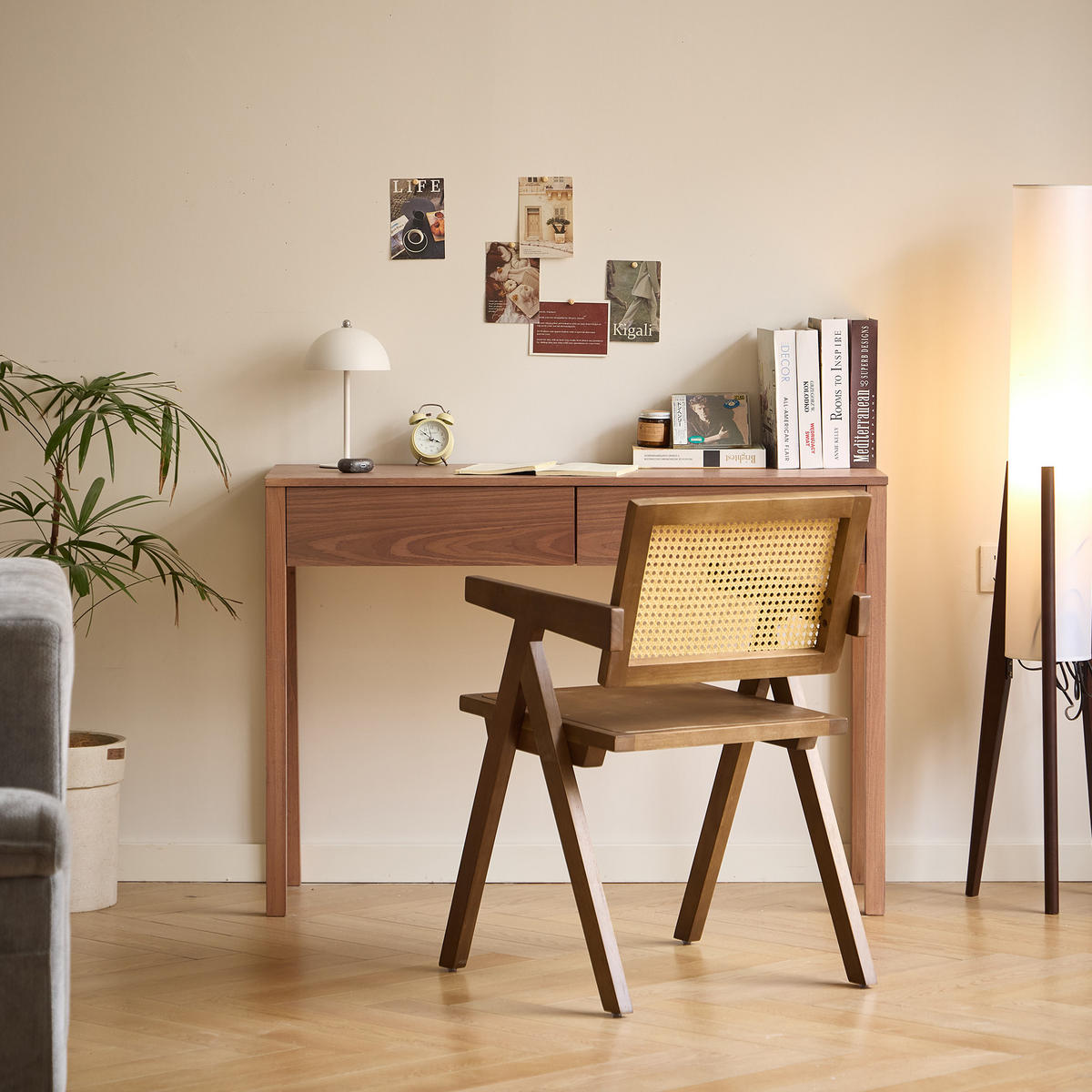 SCHREIBTISCH Rechteckig Braun 110 x 40 x 78 cm - Braun, Holz (40/110/78cm) - Nordlys
