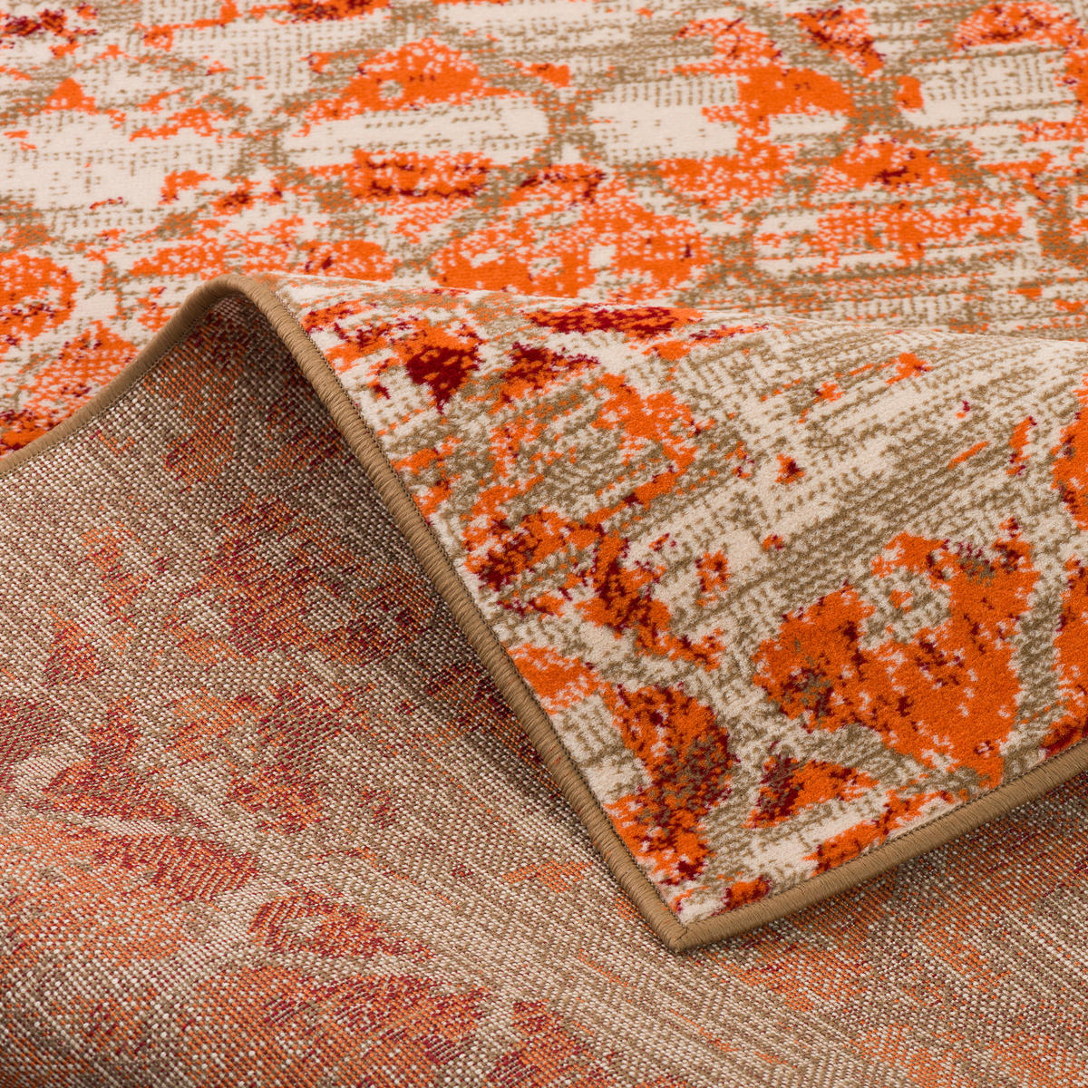 MODERN DESIGNER VELOURS TEPPICH SAMBA - Orange, Textil (120/170cm) - Pergamon