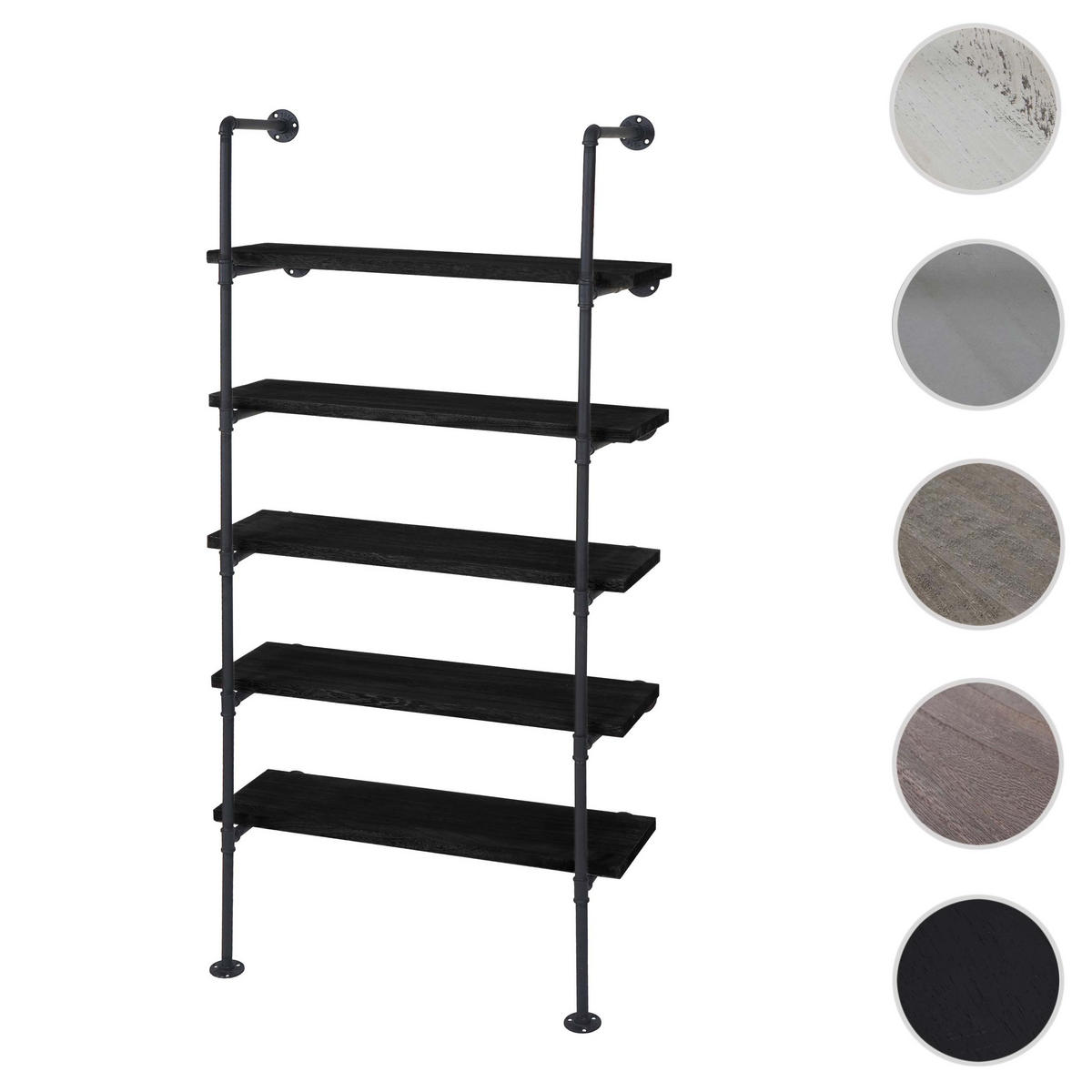 STANDREGAL Anthrazit - Anthrazit, Holz (80/165/28cm) - MCW