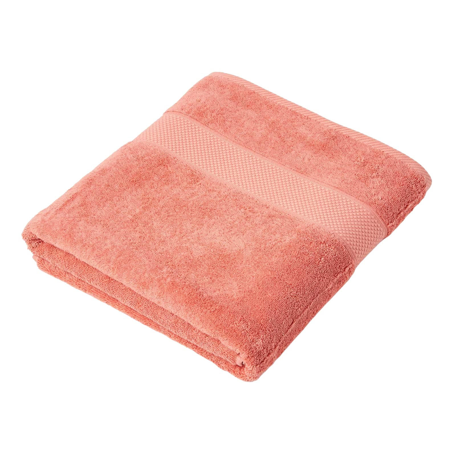 BADETUCH Essential terracotta 100/150 cm - Terracotta, Textil (100/150cm) - Homescapes