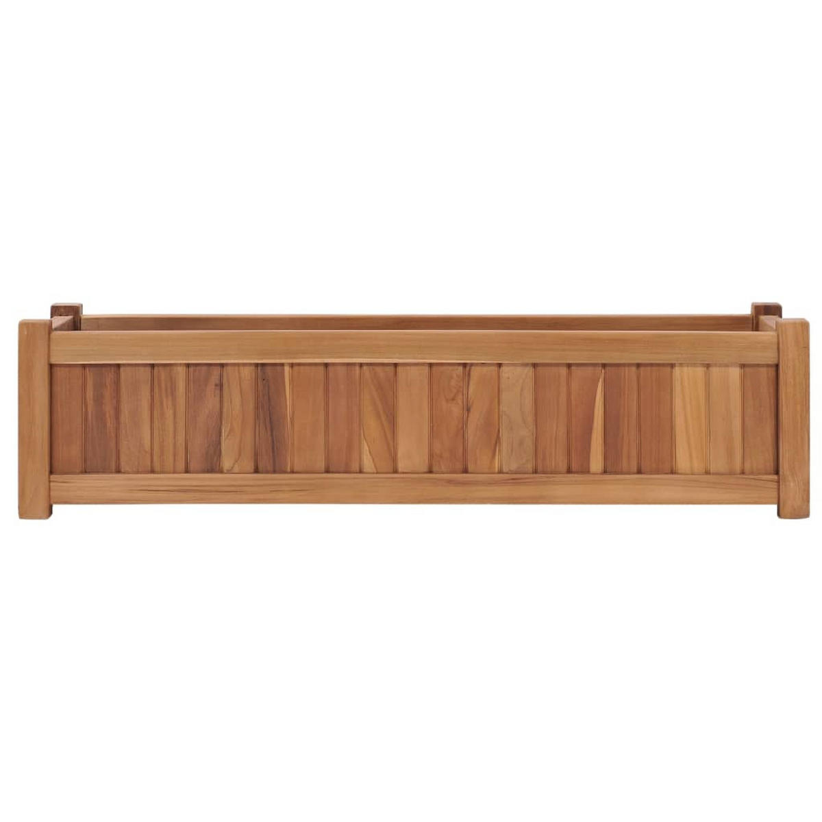 HOCHBEET 100x30x25 cm Massivholz Teak - Braun, Holz (100/25/30cm) - furnicato