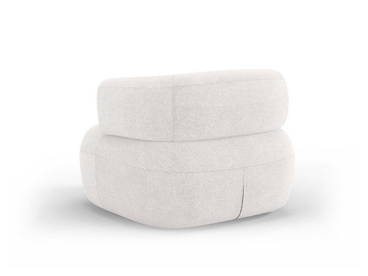 SESSEL Jenny aus Boucle elfenbein - Weiß, Textil (88/73/90cm) - Micadoni