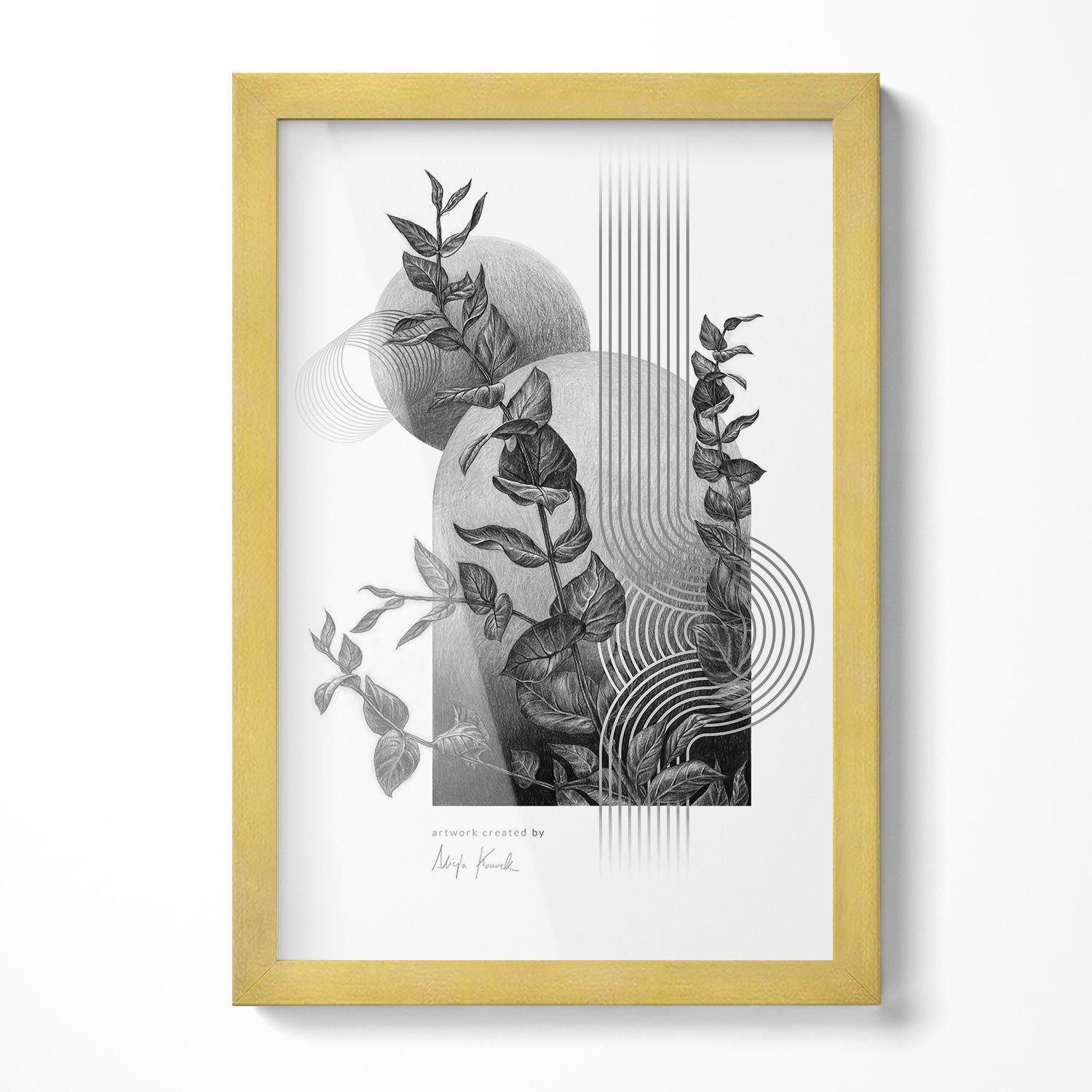 Wallfluent Bilderrahmen Silber 20x30x1.5 cm