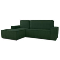 ECKSOFA Totti L, Seite: Links - Grün, Holz/Textil (246/144cm) - Sofnet