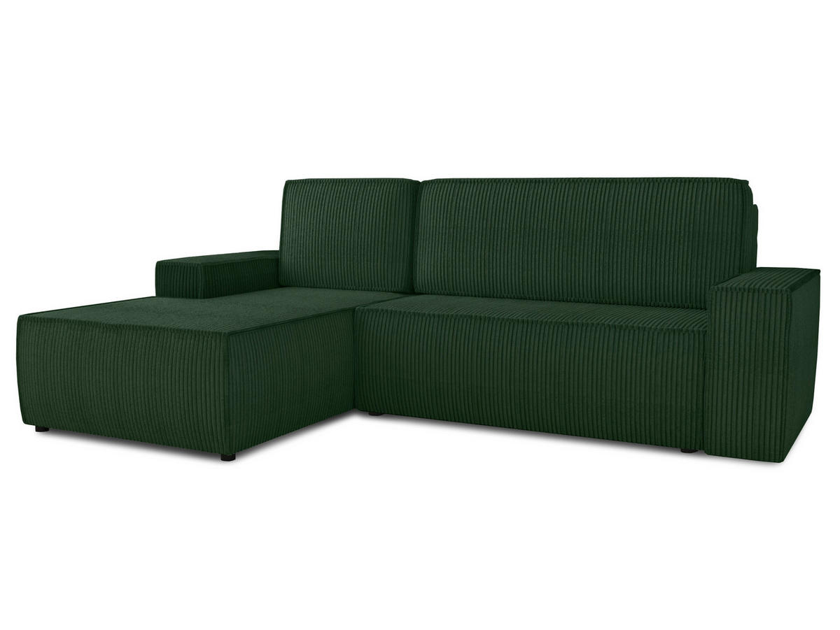 ECKSOFA Totti L, Seite: Links - Grün, Holz/Textil (246/144cm) - Sofnet