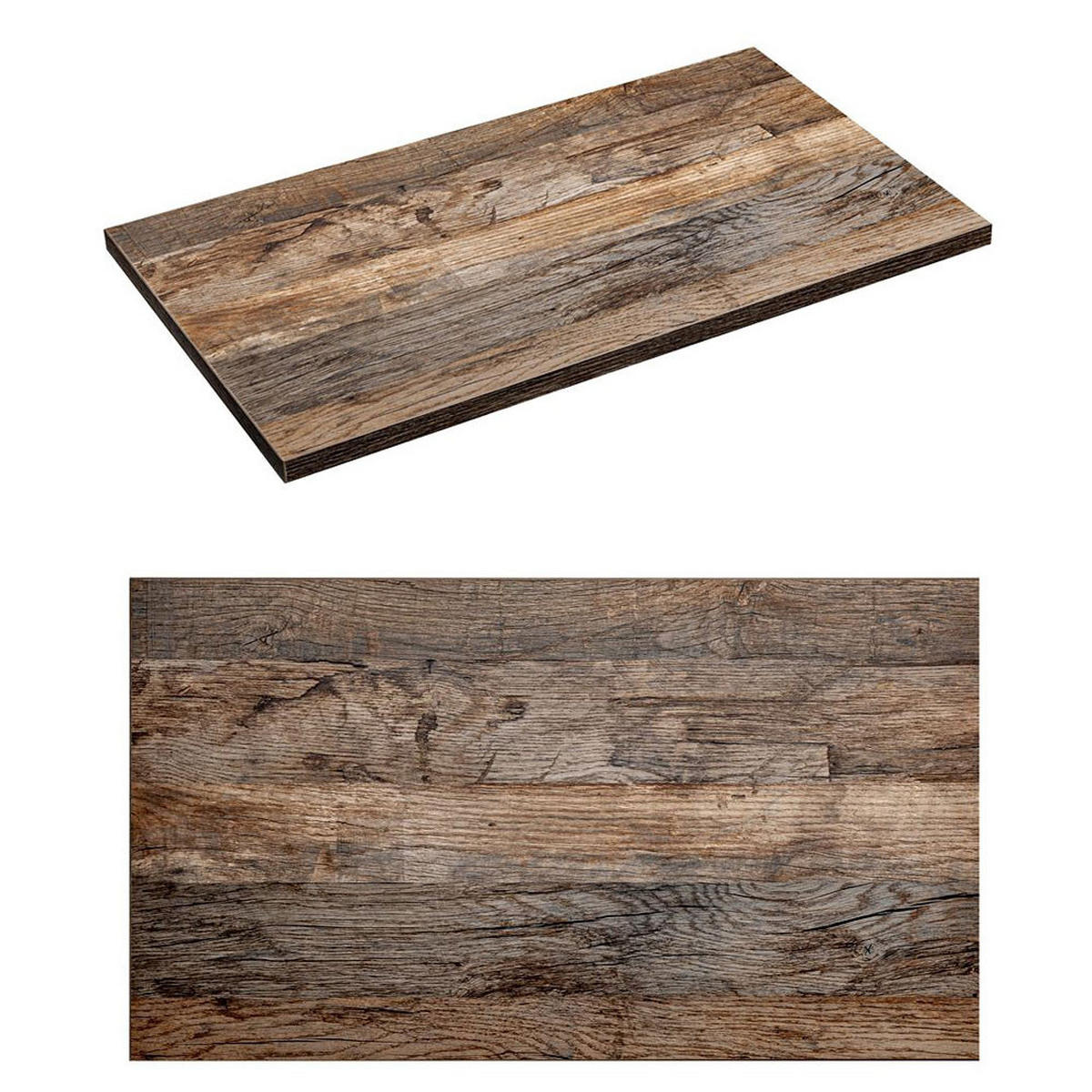 BADMÖBEL-SET 5-TLG. Puebla-56 - Braun, Holzwerkstoff (135/200/46cm) - Lomado