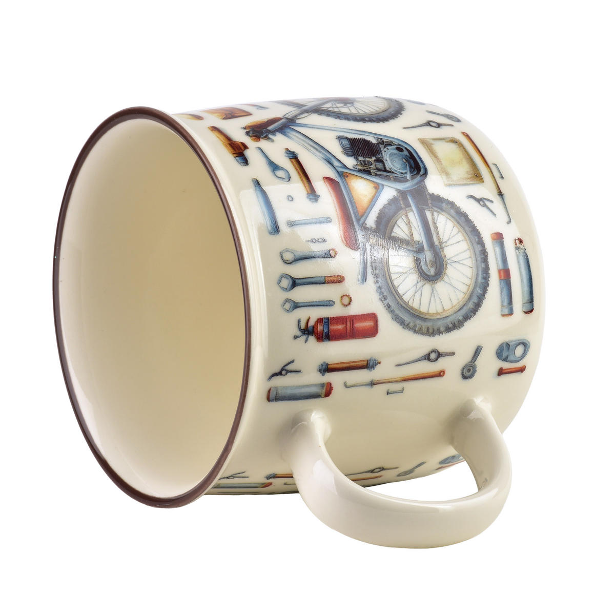 HRNEK Norman, porcelán - hnědá, keramika (0.45L) - Mondex