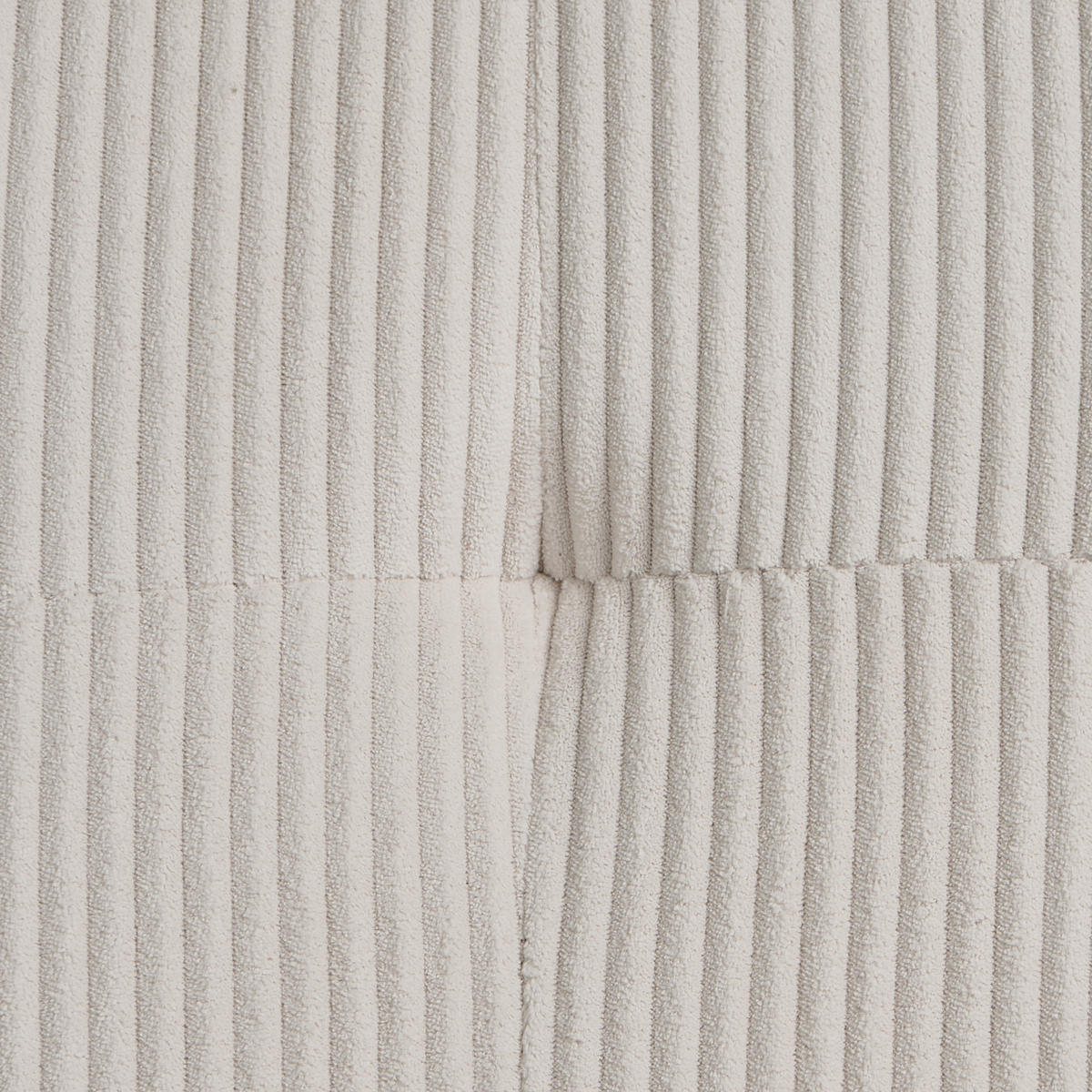 ČALOUNĚNÉ LEHÁTKO CHAISE LONGUE Manšestr Taupe Quilly - černá/béžová, textil (83/97/153cm) - Beliani