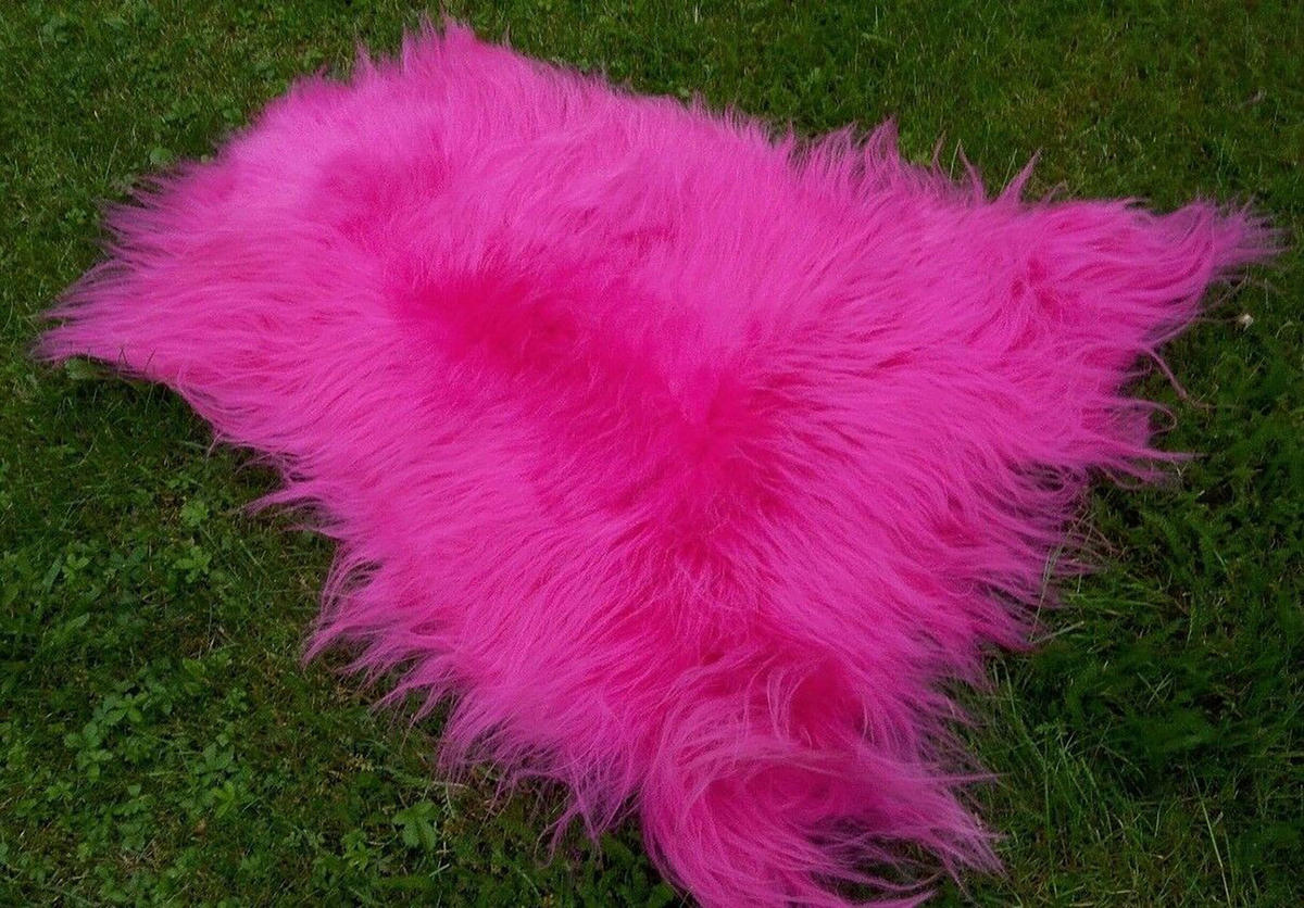 SCHAFFELL Islandfell Fuchsia Pink Langwollig ca. 110 cm - Pink, Fell (65/110cm) - Provellus