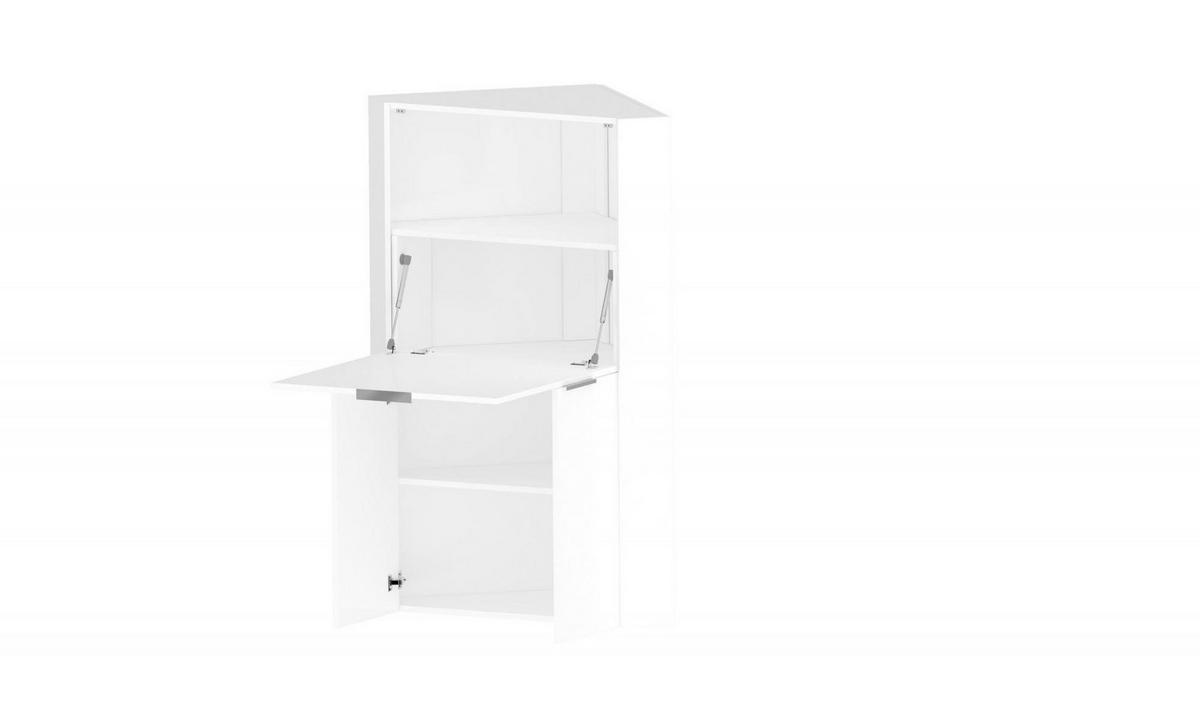 SCHREIBTISCH Glänzendes Weiß 35/70/140 cm - Weiß, Holzwerkstoff (35/70/140cm) - DMORA