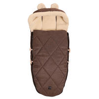 KINDERWAGENFUSSSACK XL EARS WOOL, brown melange - Mokka, Naturmaterialien (43/93cm) - Kaiserbaby