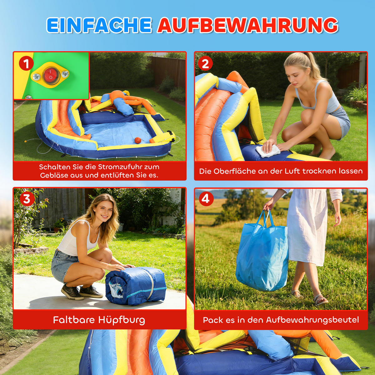 HÜPFBURG DE-10883 Mehrfarbig - Multicolor, Textil (350/325/210cm) - ComfortXL