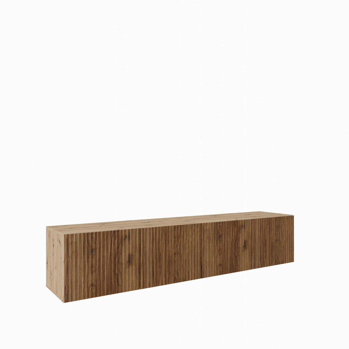 LOWBOARD VAREN 200/41/40 cm, Hängender TV-Schrank Eiche Artisan / Eichefarben - Eichefarben/Braun, Holzwerkstoff (200/41/40cm) - MASSENO
