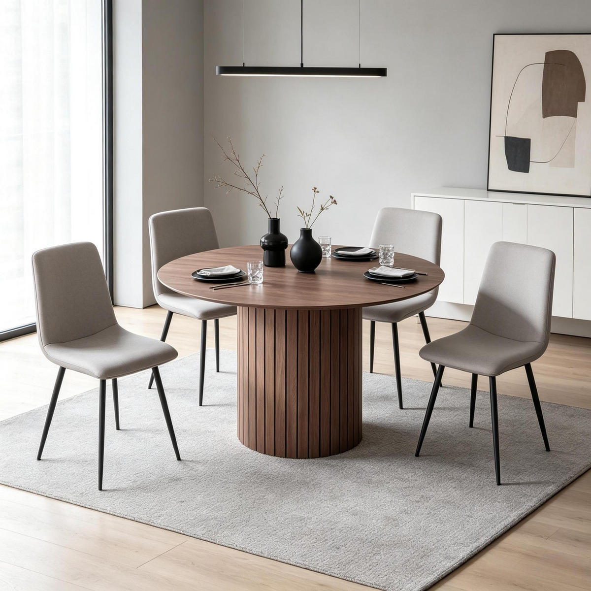 ESSTISCH 120/120/76 cm, Dunkelbraun - Dunkelbraun, Holz (120/120/76cm)