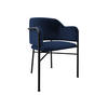 POLSTERSTUHL Delivio - Blau/Schwarz, Textil/Metall (56/79/55cm) - MIRJAN24