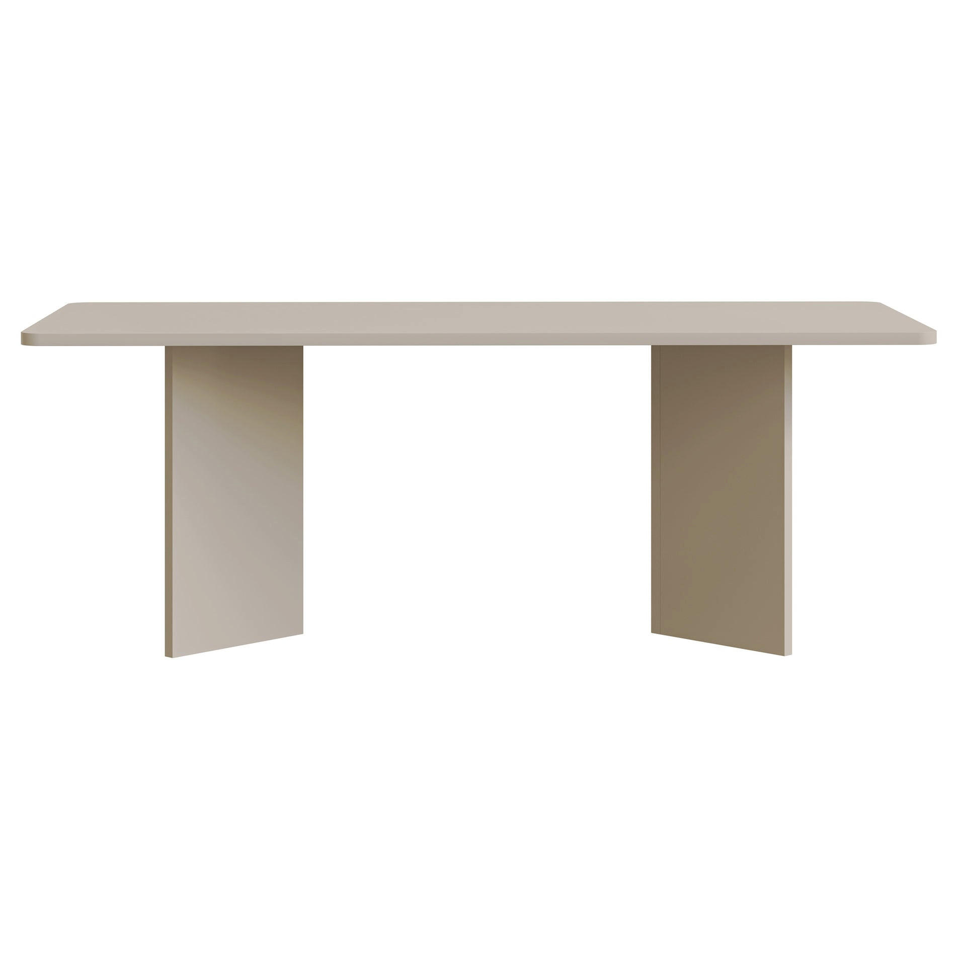 ESSTISCH Qubeo Kaschmirgrau 204x90 cm - Taupe, Holzwerkstoff (90/204/75cm) - Selsey