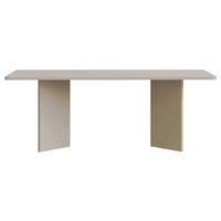 ESSTISCH Qubeo Kaschmirgrau 204x90 cm - Taupe, Holzwerkstoff (90/204/75cm) - Selsey