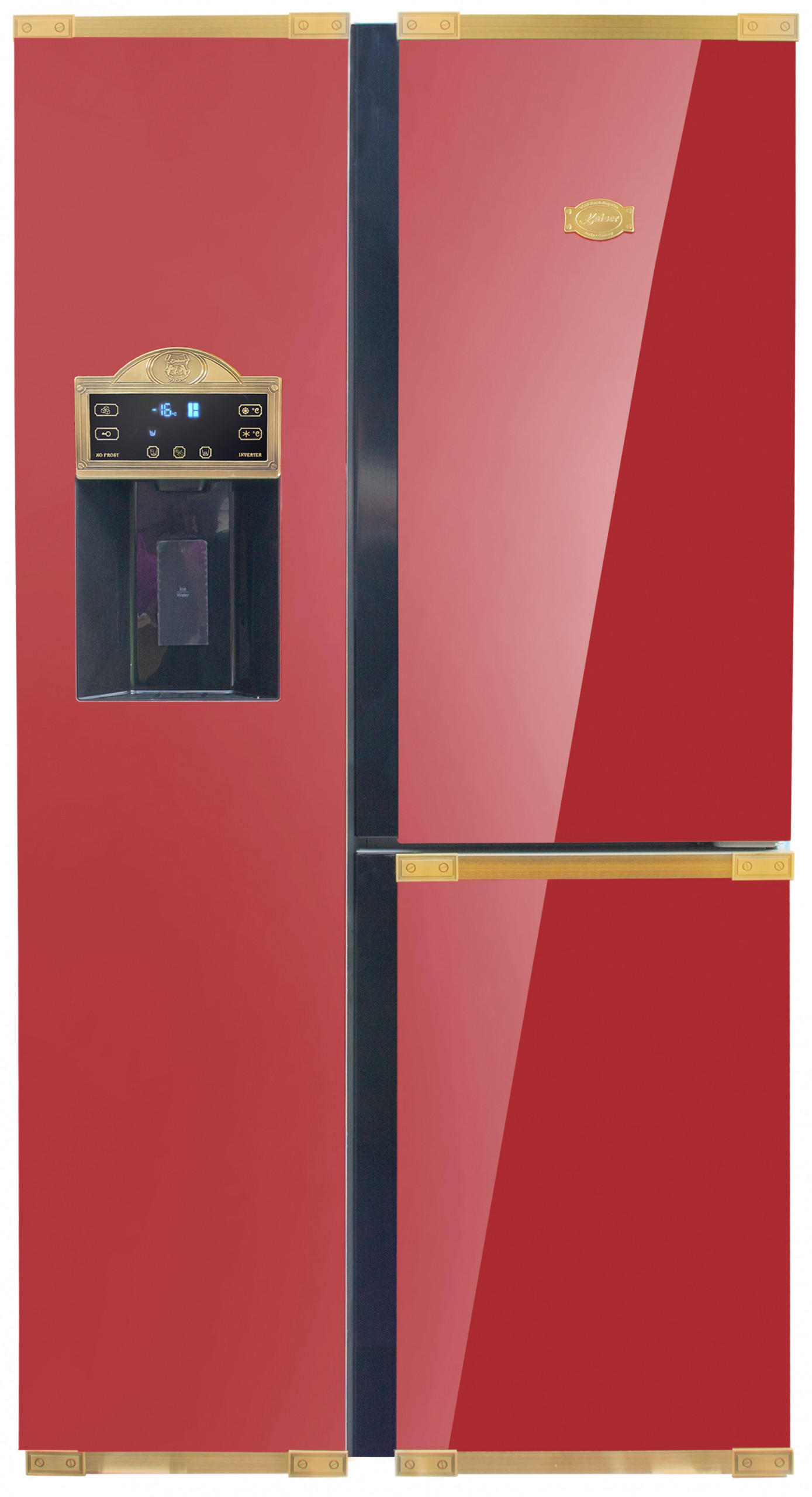 KÜHLSCHRANK KS 90300 RotAD, Bordeaux, 91 cm breit, 538 L, NoFrost, 183 cm - Bordeaux, Metall (91.1/183/69.3cm) - Kaiser Küchengeräte