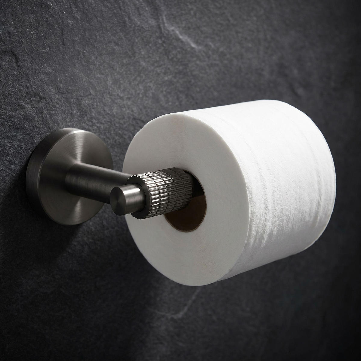 HALTER Für Toilettenpapier Rea 29105 Riwon Titan - Titanfarben, Metall (16/5/8.5cm) - REA