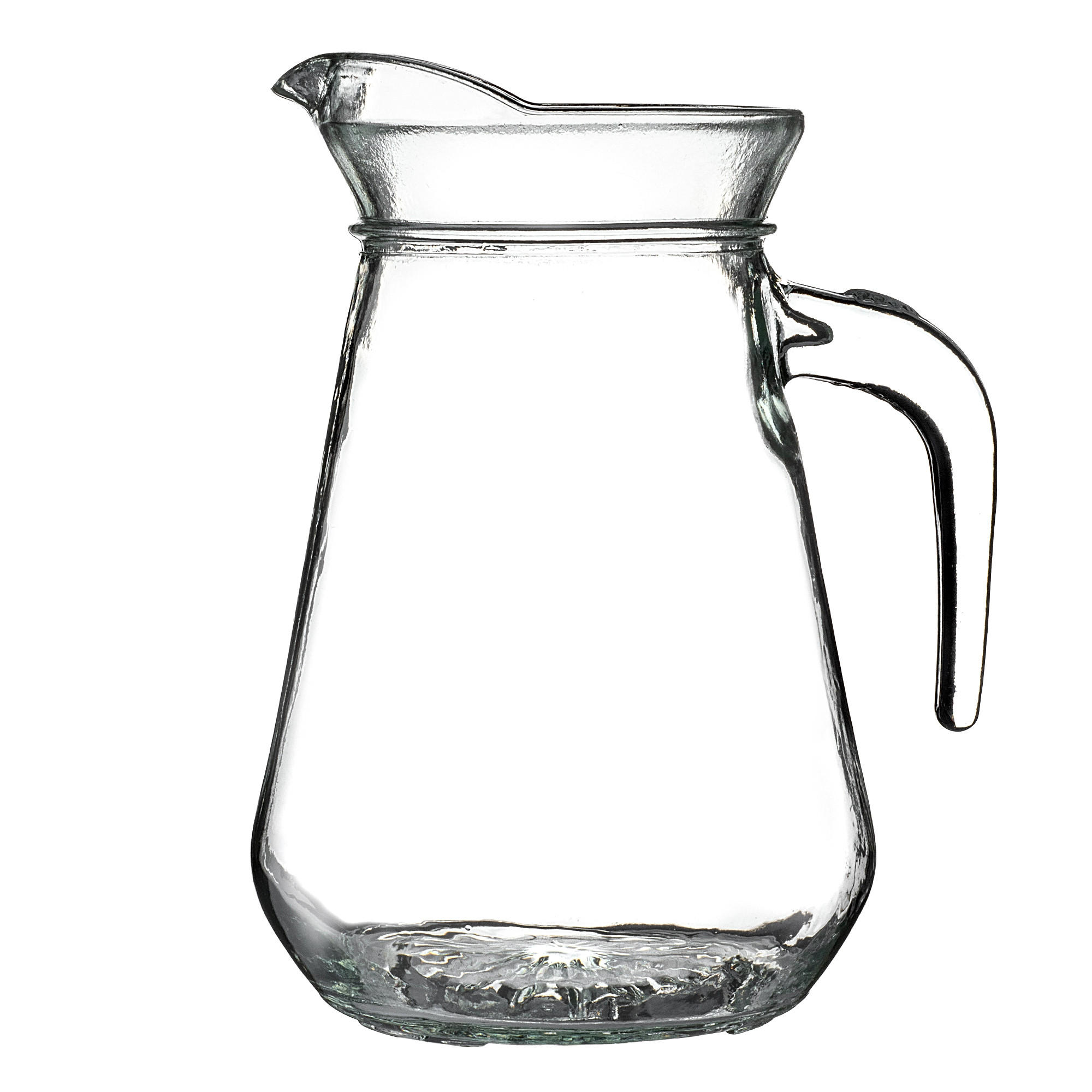 GLASKRUG mit Auslauf und handlichem Griff, 1.3L - Transparent, Glas (1.3L) - KADAX