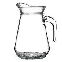 GLASKRUG mit Auslauf und handlichem Griff, 1.3L - Transparent, Glas (1.3L) - KADAX