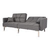 SCHLAFSOFA Grau - Grau, Textil (190/83/87cm) - MCW