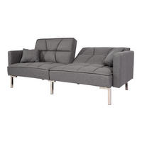 SCHLAFSOFA Grau - Grau, Textil (190/83/87cm) - MCW