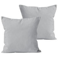 KISSENBEZUG 40x80 cm aus 100% Baumwolle, Kissenhülle Silber Uni - Silberfarben, Textil (80/40cm) - Carpe Sonno