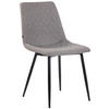 STUHL Stoff grau - Schwarz/Grau, Textil/Metall (45/83/57cm) - CLP