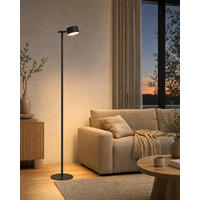 LED-AKKU-STEHLEUCHTE 3 in 1 Schwarz Höhe bis zu 120 cm Metall - Schwarz, Metall (16/16/120cm) - Northpoint