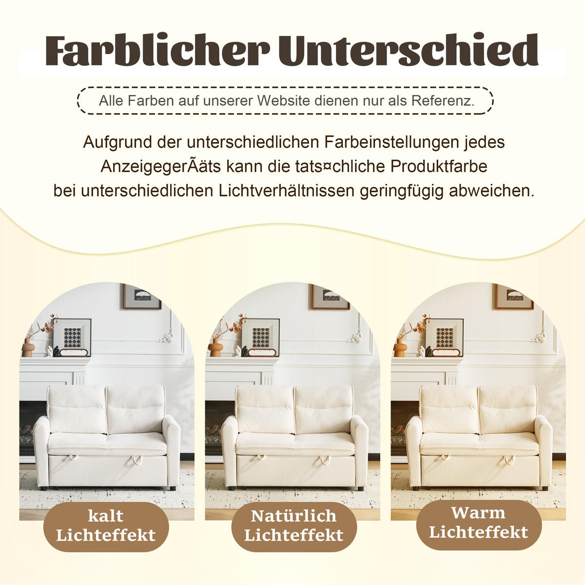 SCHLAFSOFA Samt-Bezug mit Ausziehfunktion und 5-fach verstellbarer Rückenlehne Hellbeige 127/90/87 cm - Beige, Textil (90/87/127cm) - Redom