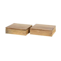 NACHTTISCH FIRU 2ER SET Holz Akazie - Braun, Holz (30/80/25cm) - KAWOLA