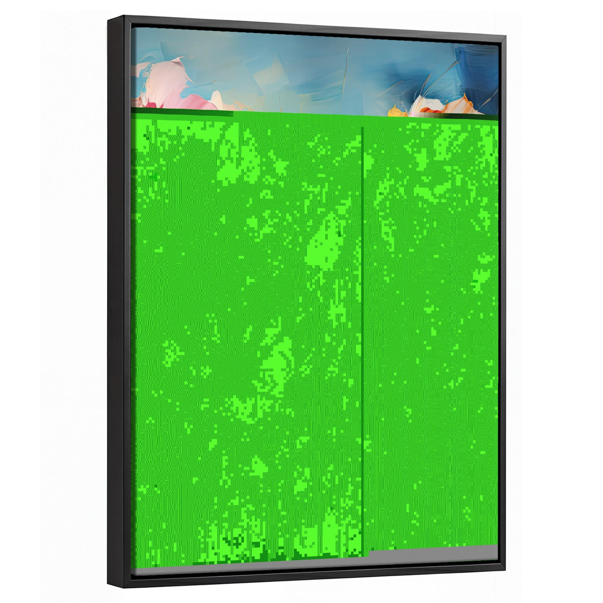 LEINWAND Bilder mit Rahmen - Blumen - Aquarell - Kunst - Botanisch - Natur - 30x40 - Orange, Textil (30/40cm) - MuchoWow