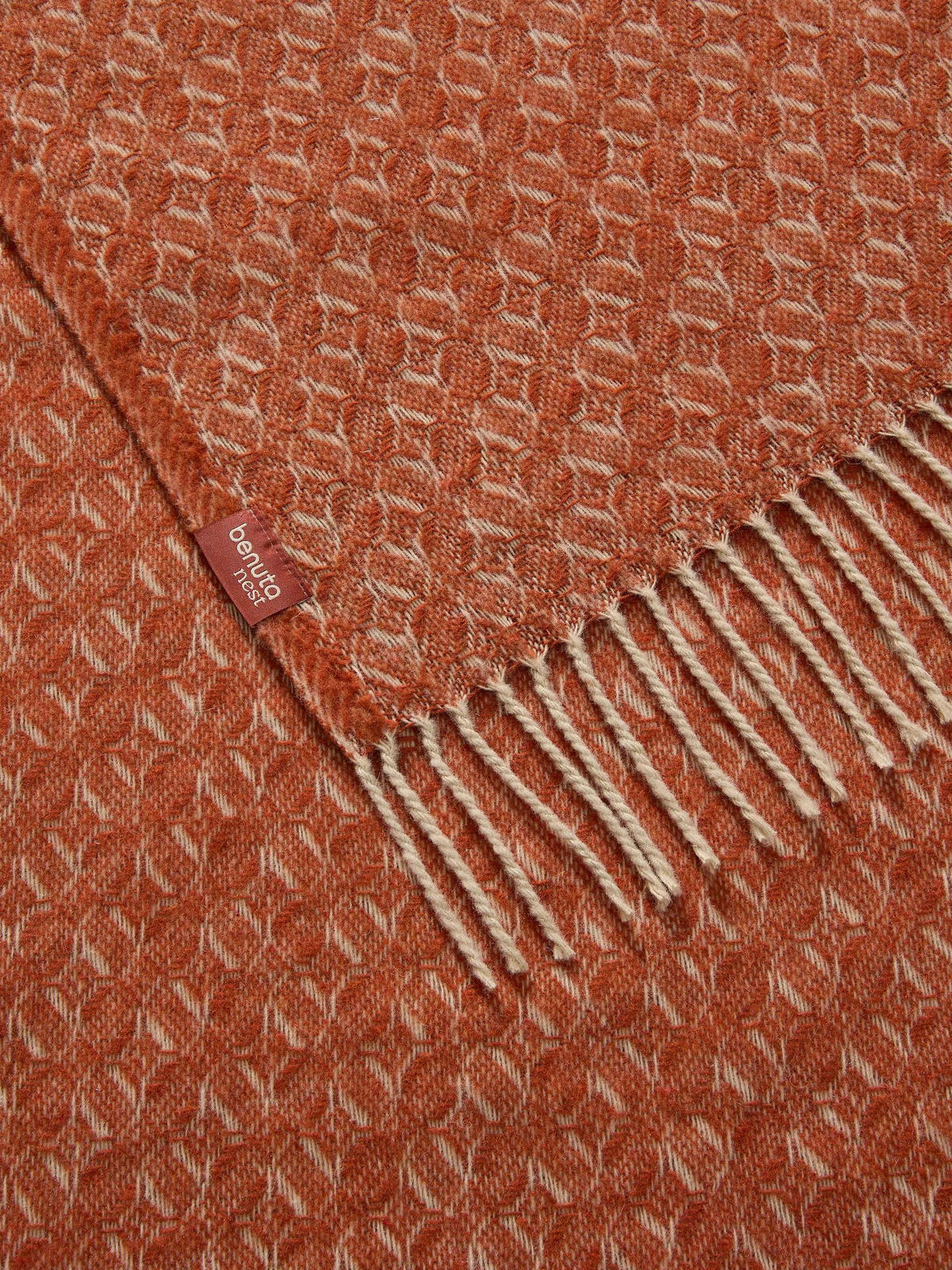 DECKE Liana Rot 130/180 cm - Rot, Textil (130/180cm) - benuta